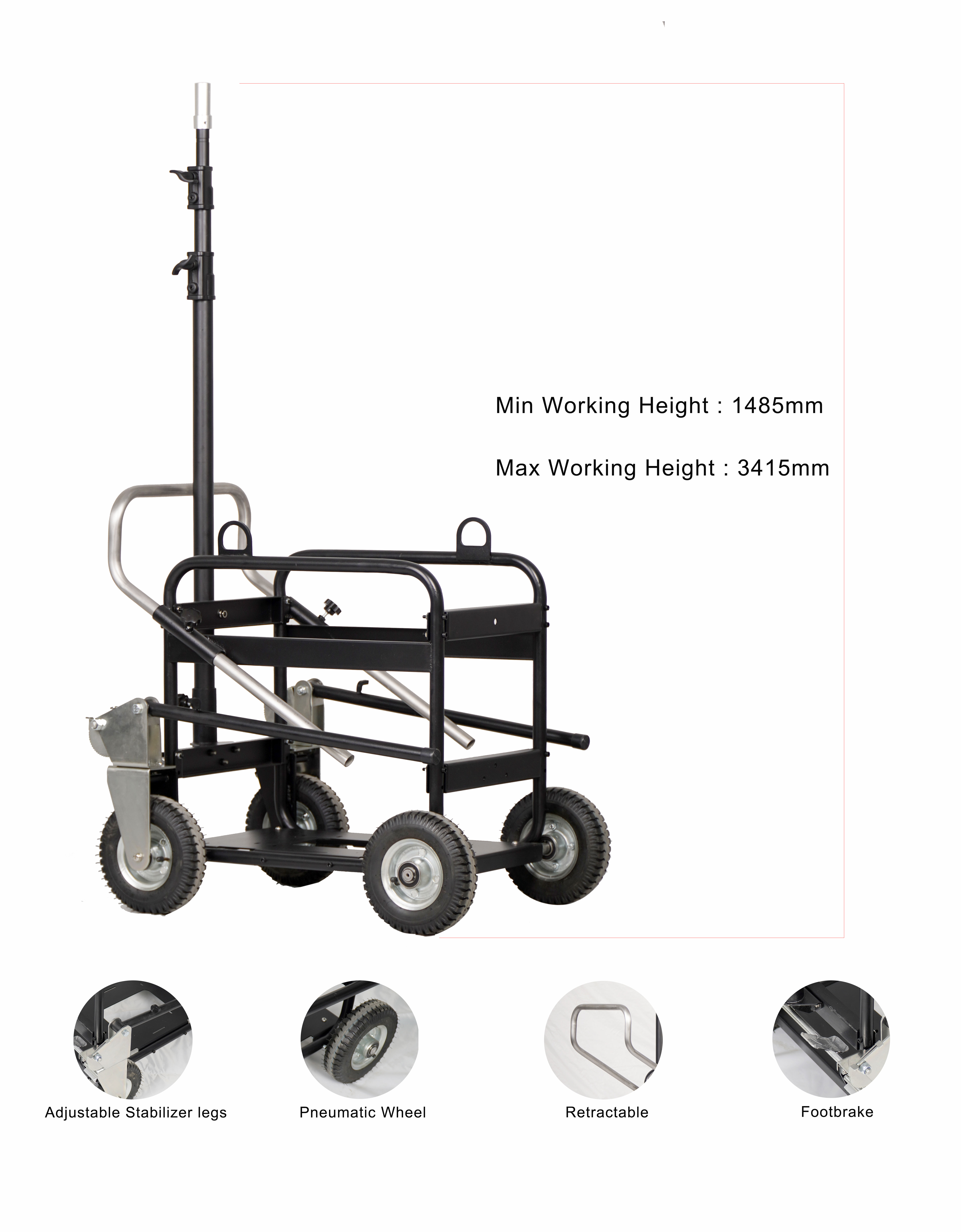 Middle Cart  Light Tower 400W (图2)