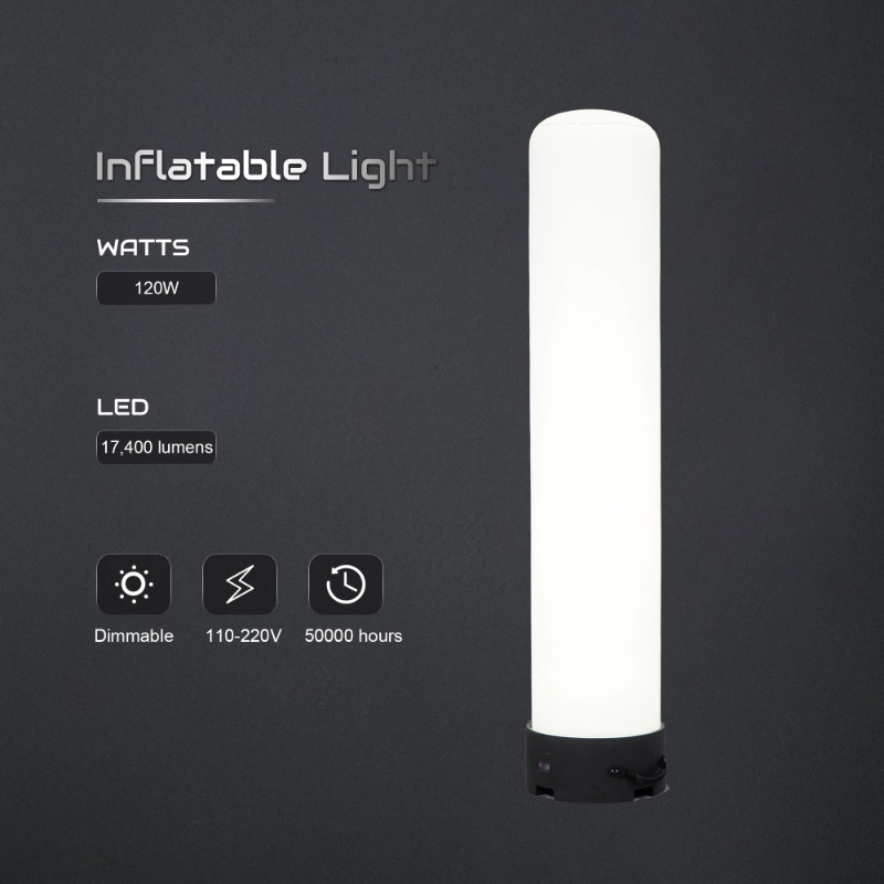 Tube lumineux gonflable de 120 W
