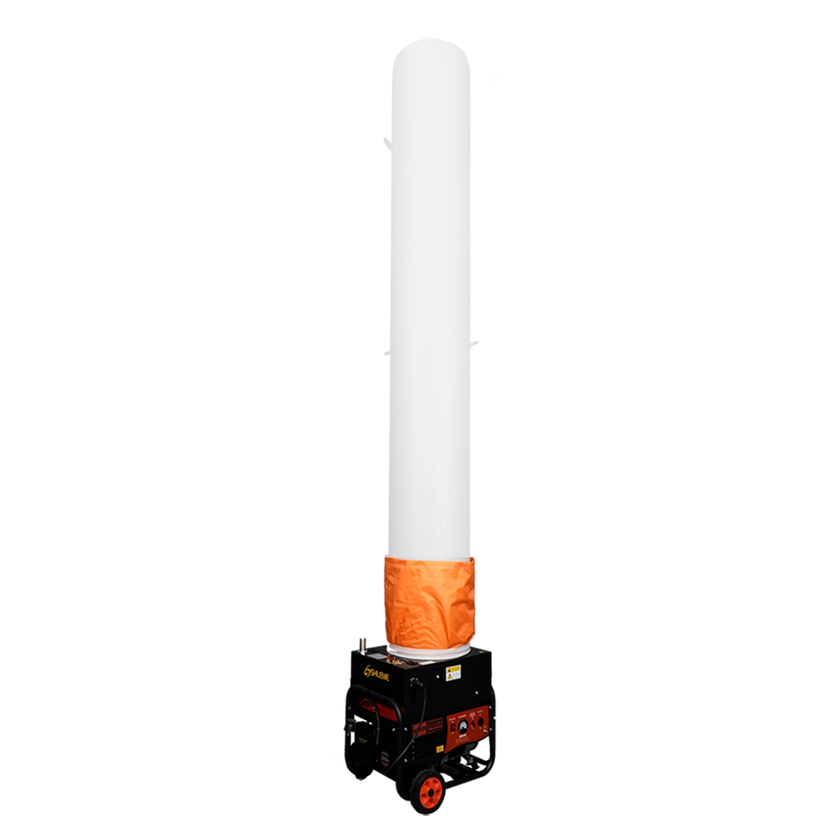 Tragbarer aufblasbarer Lichtmast mit Generator