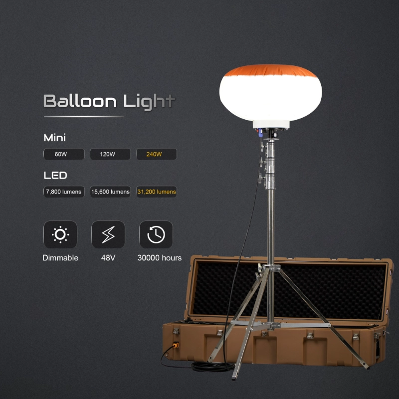 Caixa de luz de balão de 240 W