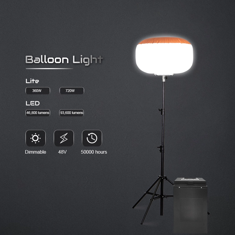 DC Battery Balloon Light 360W 720W