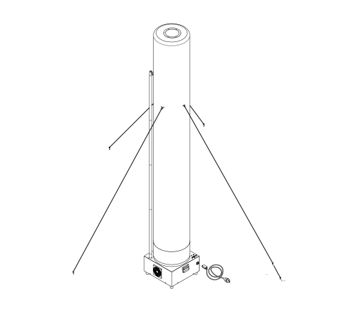 Tubo de luz inflable