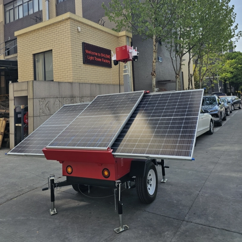 Reboque de monitoramento solar