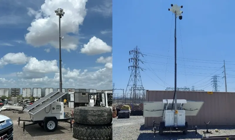 برج مراقبة متنقل لمواقع البناء